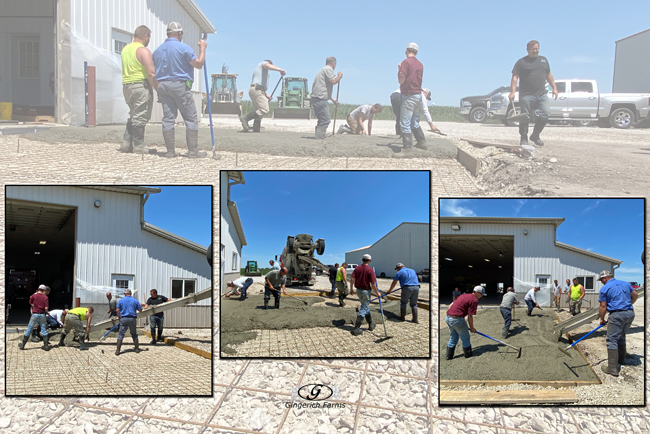 1st Concrete truck - Gingerich Farms