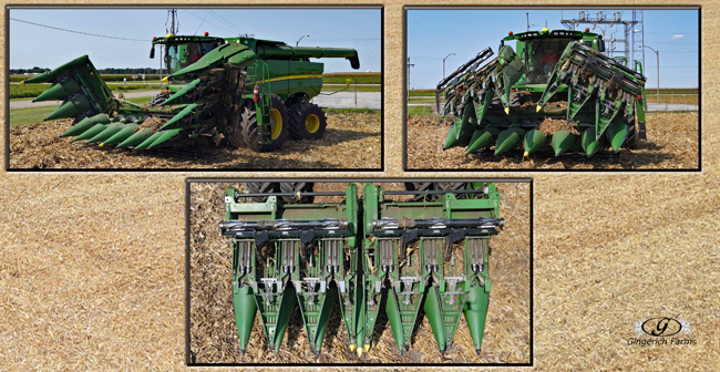 Folding corn head - Gingerich Farms