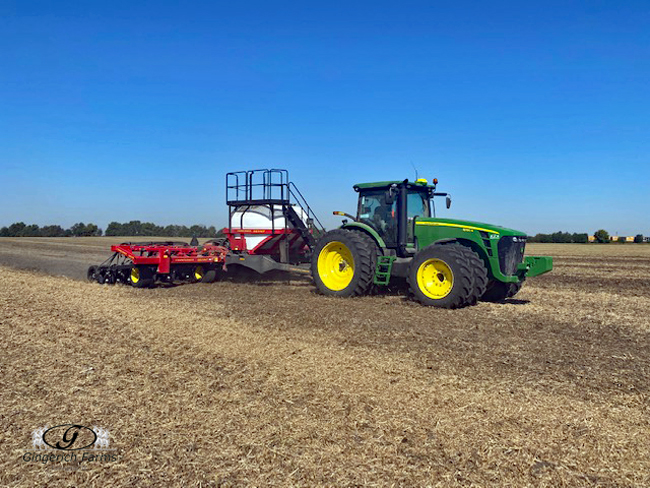 Planting cover crop - Gingerich Farms