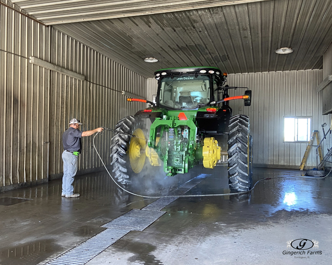 Washing Tractor - Gingerich Farms