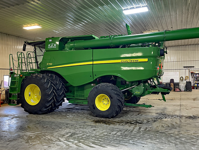 Cleaned combine - Gingerich Farms