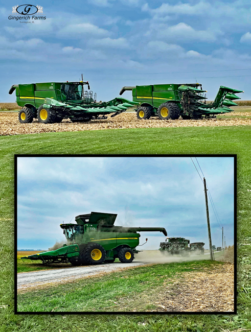 JD combine - Gingerich Farms