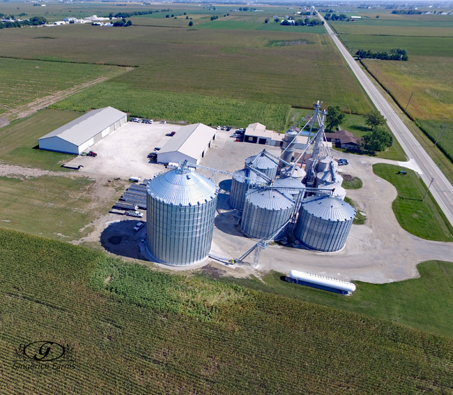 After new bin at Gingerich Farms