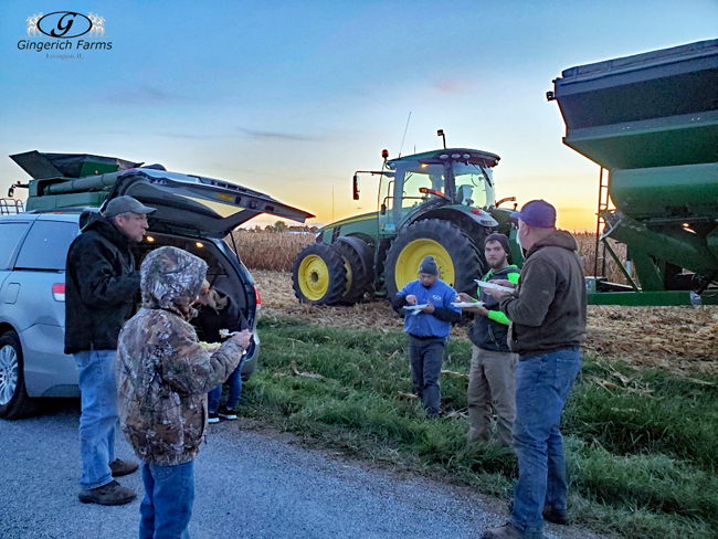 Dinner break - Gingerich Farms