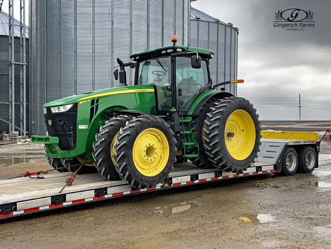 New tractor arrived at Gingerich Farms