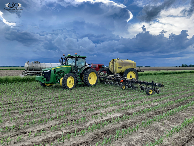 Storm a brewing at Gingerich Farms