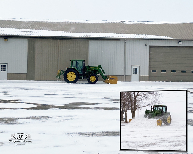 Plowing snow - Gingerich Farms