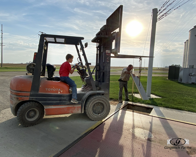 Fixing side of scales - Gingerich Farms