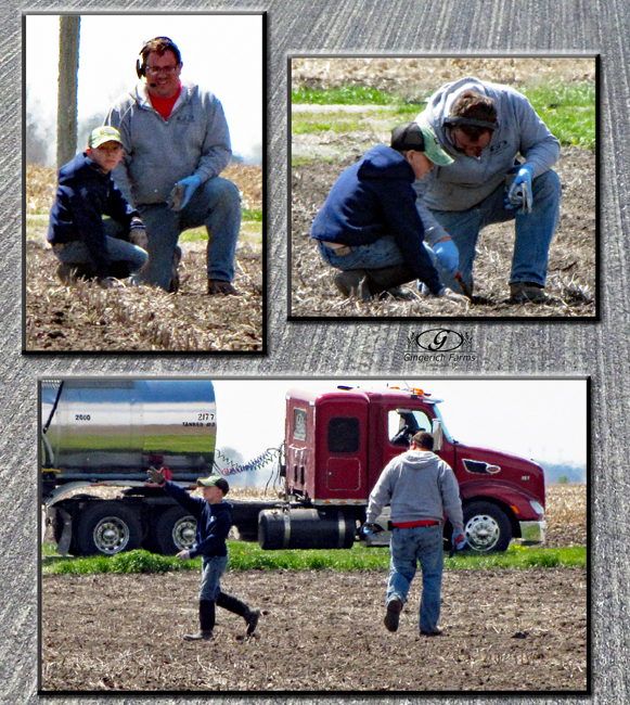 Next generation farmer at Gingerich Farms