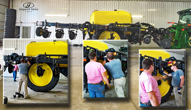 Sidedress bar at Gingerich Farms